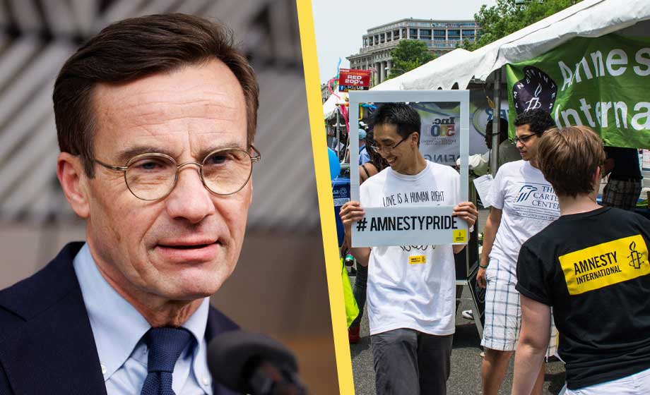 Amnesty medverkar till spridning av desinformation – ökar hotet mot Sverige