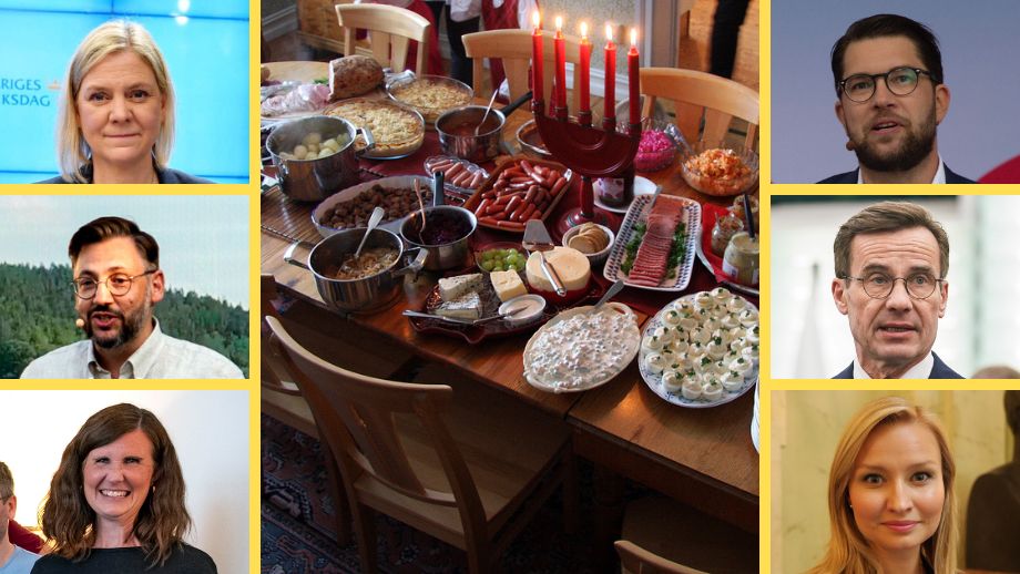 Vilka partiledare vill svenska folket fira jul med?