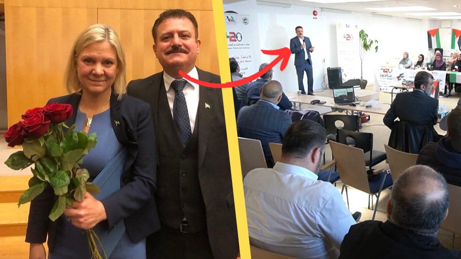 S-toppen Jamal El-Haj deltog på ”Hamas-konferensens” planeringsmöte