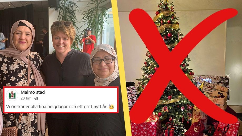 Malmö stads PK-drag inför jul: ”Fina helgdagar och gott nytt år”