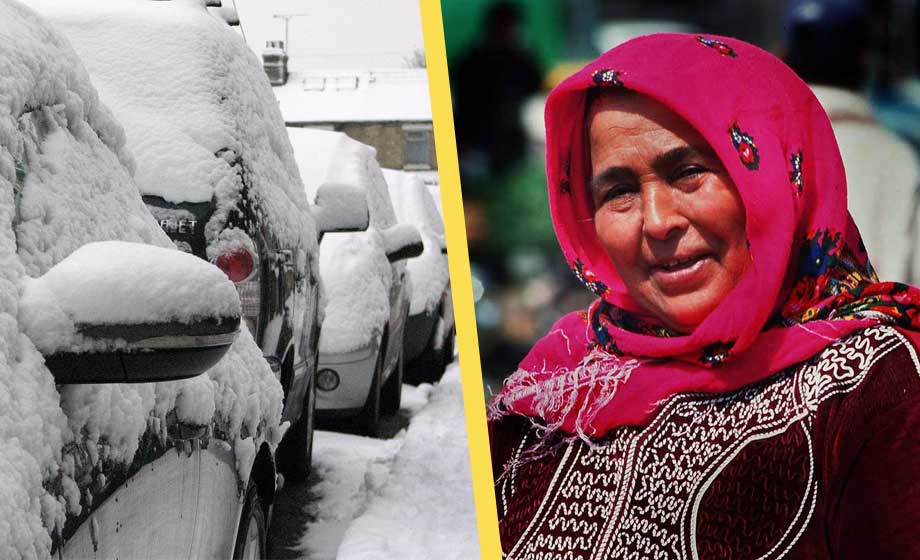 Polisen går ut med snöråd på arabiska