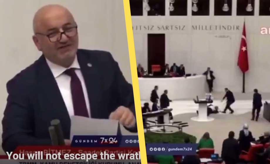 VIDEO: Sa att Israel ska drabbas av Allahs vrede – fick hjärtattack