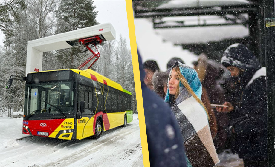 Politiker storsatsade på elbussar – nu tvingas resenärer åka utan värme: ”Isbeläggning på golvet”