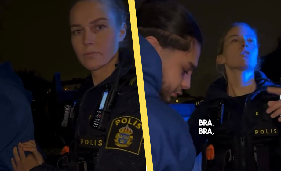 Gäng förnedrar poliskvinna: ”Din fucking hund”