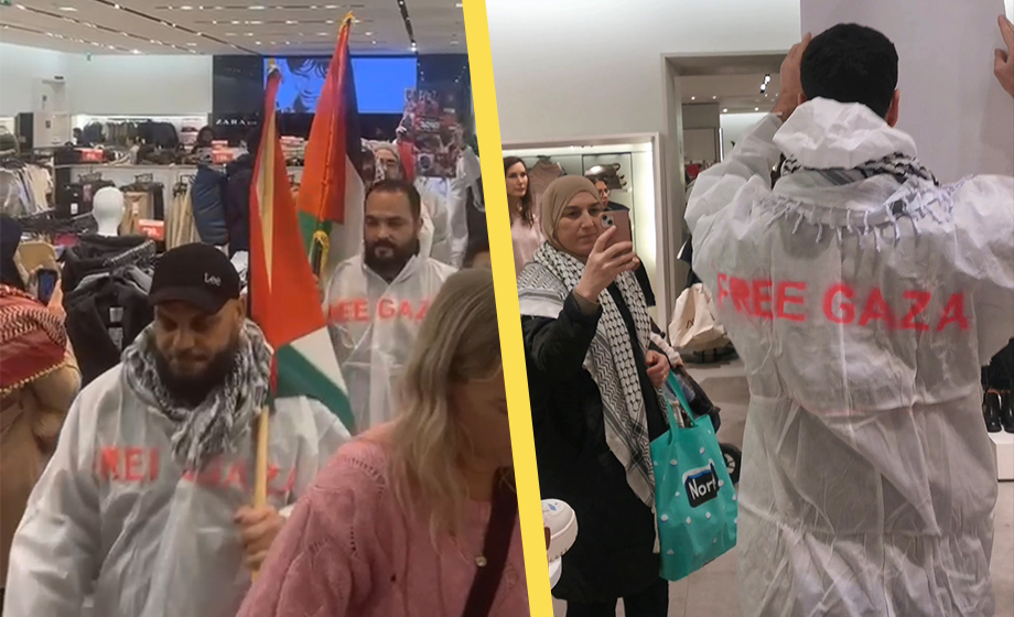 VIDEO: Här tar Gaza-aktivisterna över butiker i Malmö