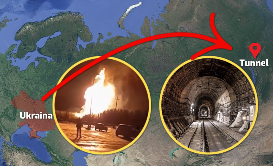 VIDEO: Här spränger Ukraina Rysslands järnväg till Kina