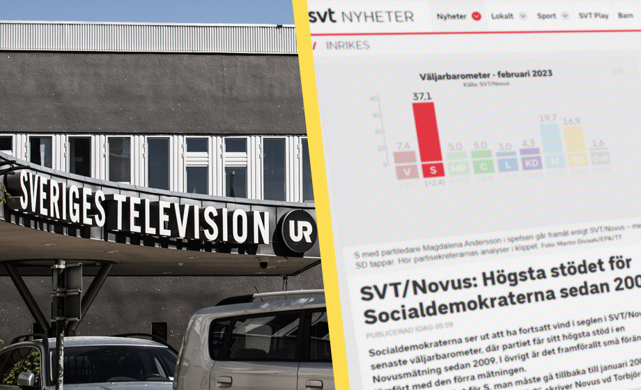 SVT publicerade falsk opinionsdata