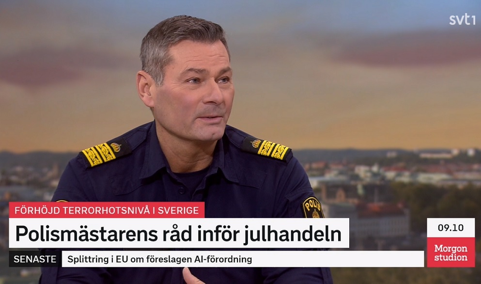 SVT varnar för terrorhot i julhandeln – men utelämnar varifrån hotet kommer
