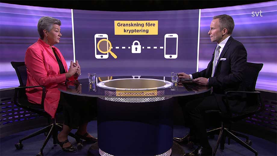 Ylva Johansson grillades om Chat Control