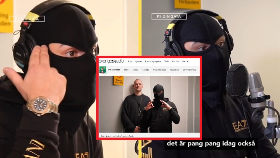 SR marknadsför maskerad gangster: ”Dö eller döda”
