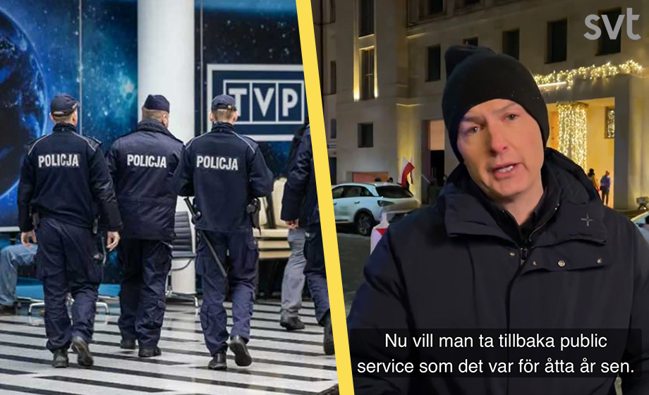 SVT välkomnar polska regeringens utrensning av konservativa: ”Det bättre”
