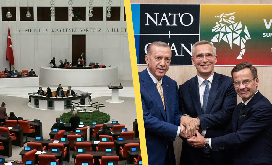 Turkiska parlamentet GODKÄNNER Sveriges Nato-ansökan