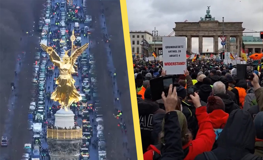 VIDEO: Böndernas protest växer