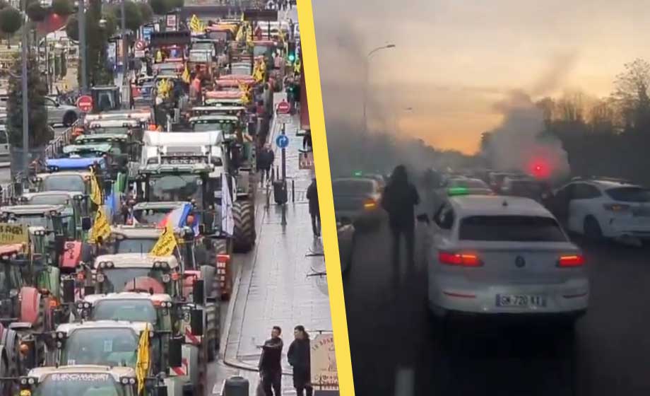 Franskt bondeuppror utökas – Paris riskerar lamslås