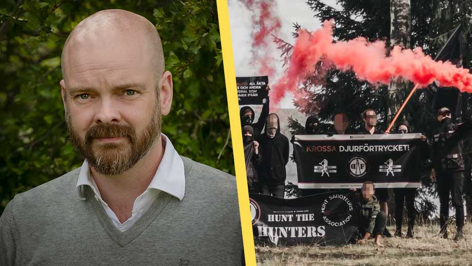 Daniel på Jägarförbundet lever under dödshot från djurrättsterrorister