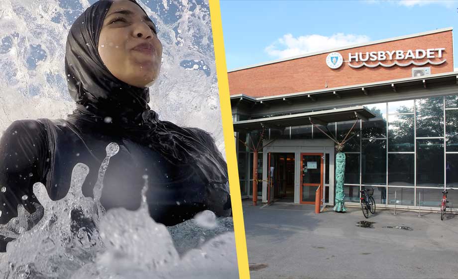 Könsapartheid när invandrarkvinnor lär sig simma