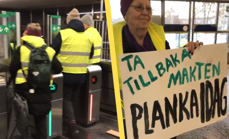 Vänsterextrem sabotage-aktion mot tunnelbanan
