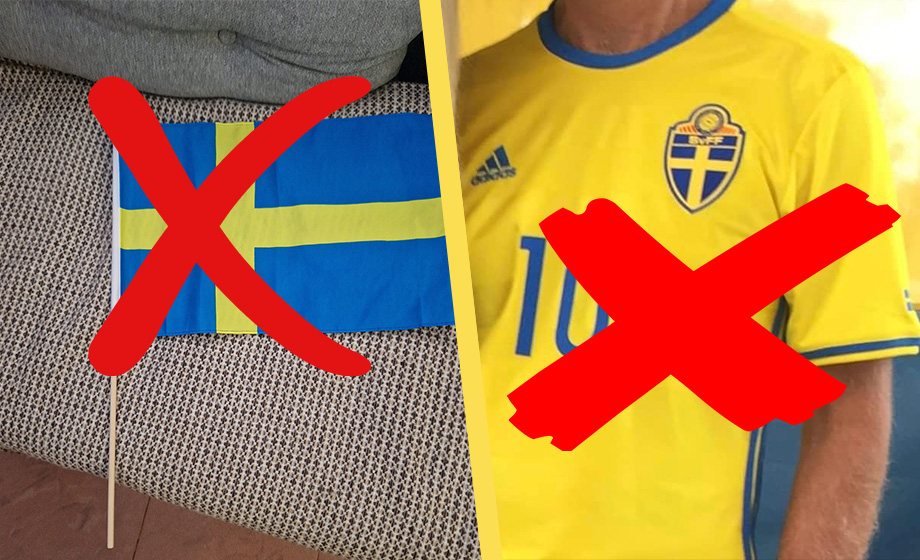 Uppmaningen till svenskar under handbolls-EM: Bär inte tröjor – vifta inte flaggor