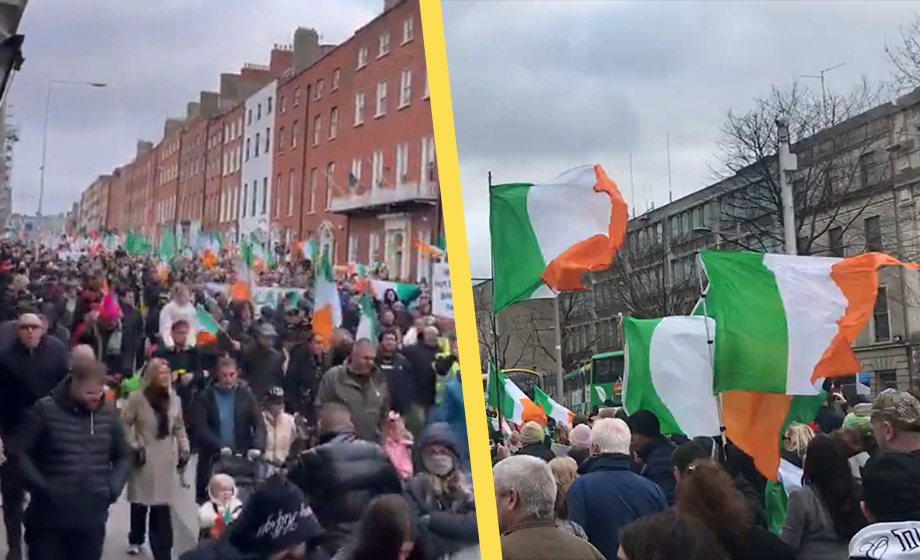 VIDEO: Tusentals protesterade mot invandring