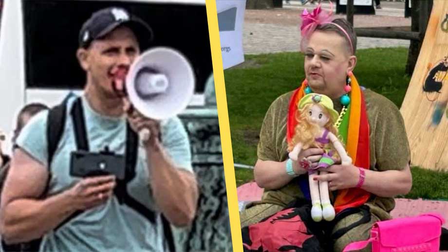 Protesterade mot sagoläsande manlig präst i kvinnokläder – åtalas för hets mot folkgrupp