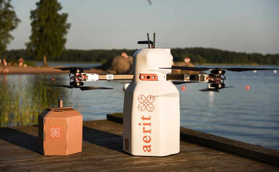 Drönare flyger hem matkassen