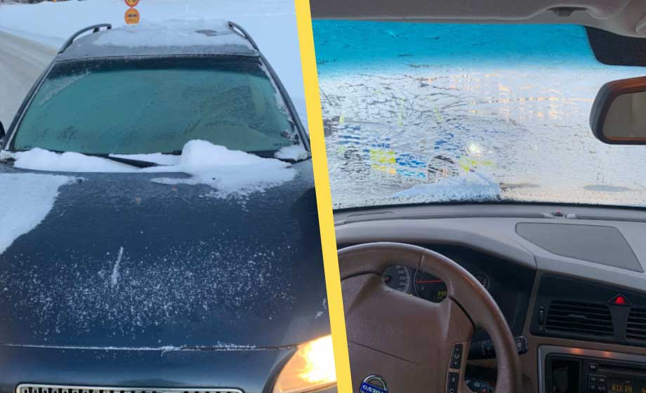 Skrapade inte isen på framrutan – får böta 40 000 kronor