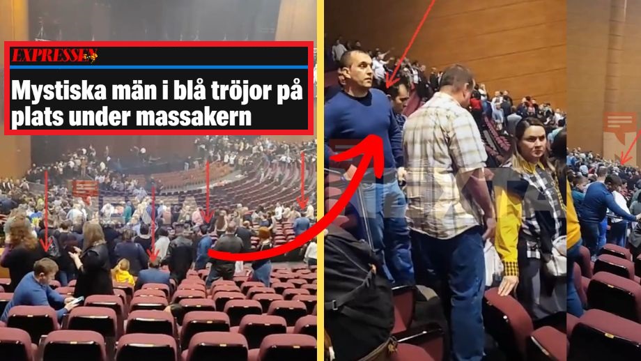 Expressen: Konsertbesökare bar blåa tröjor – det kan vara Putins terrordåd