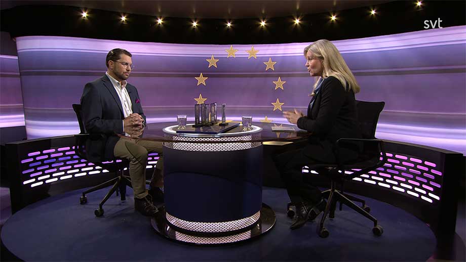 SVT kräver att Åkesson ska välja mellan Biden och Trump