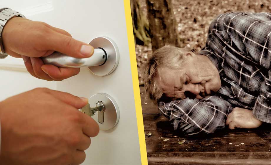 Hemtjänsten tog med fel nyckel – person avled