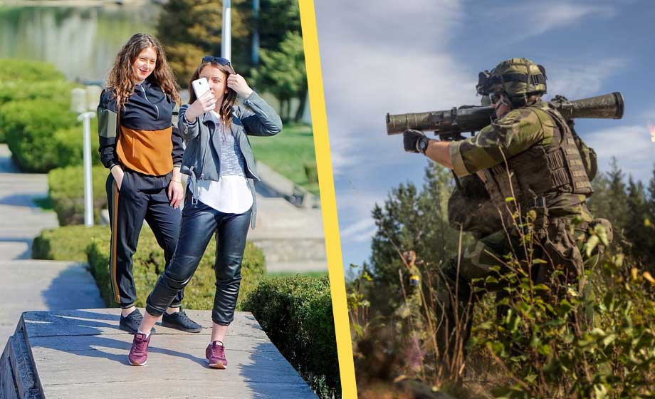 Svenska ungdomar för klena för att göra lumpen