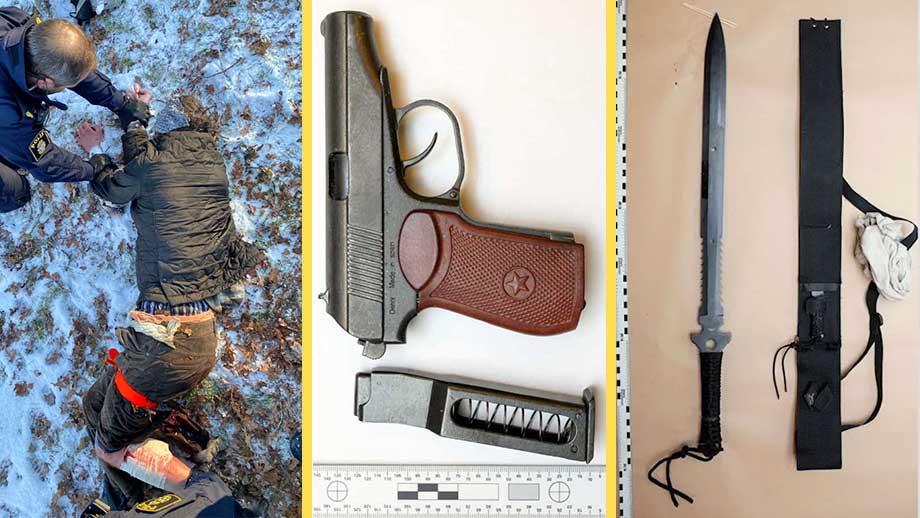 Högg poliser med svärd – åtalas