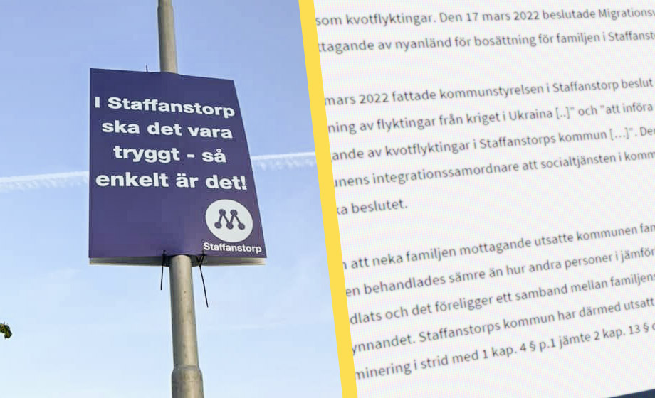 Efter Staffanstorps flyktingstopp – syrier kräver 28 000 i skadestånd