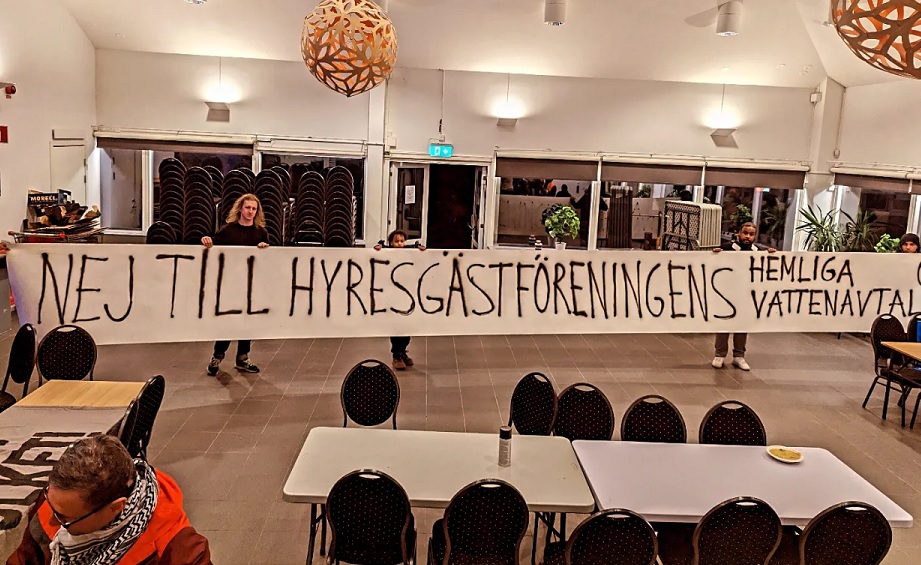 Hyresgäster i mångkulturellt område kräver gratis vatten