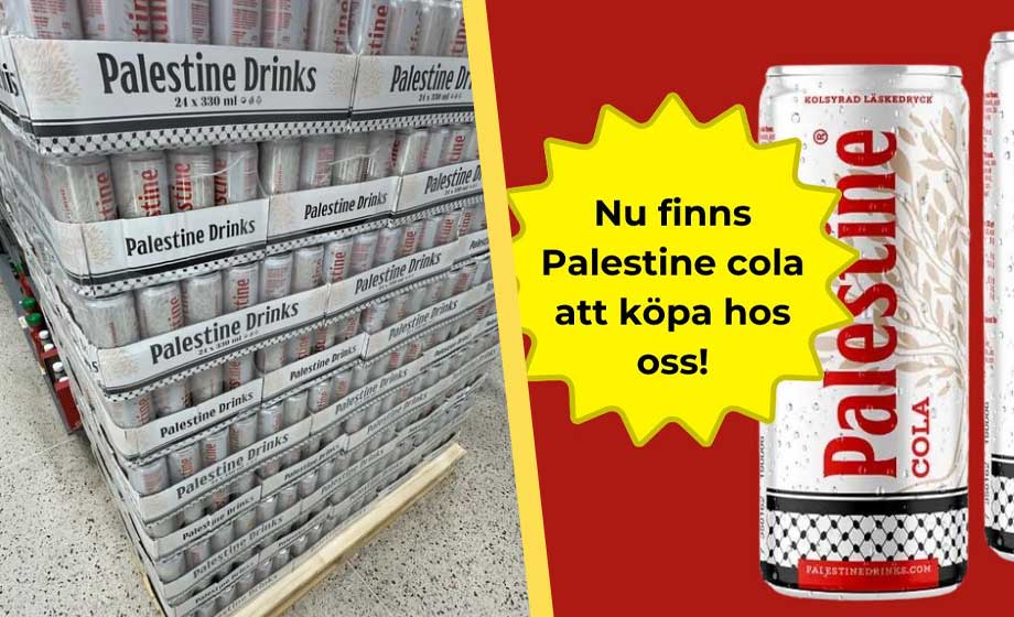 Palestinacola intar svenska marknaden