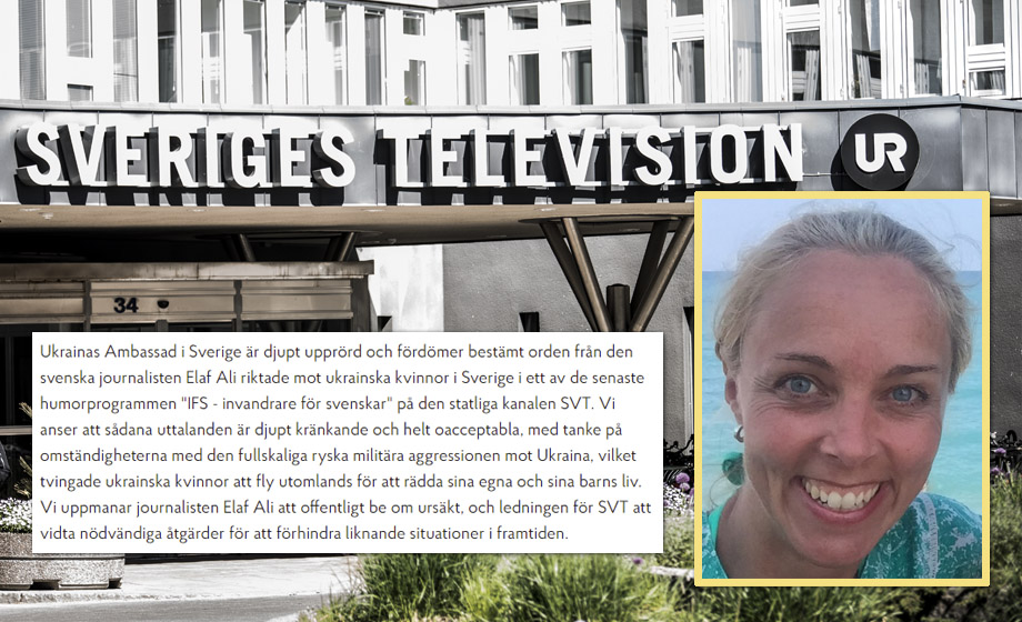 SVT ber inte om ursäkt för att ha kallat ukrainska kvinnor horor: ”Det kommer vi förstås inte göra”