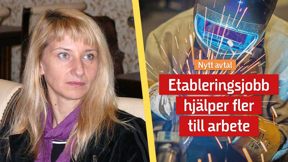 Tiotusen etableringsjobb blev ett enda – till Yuliia från Ukraina
