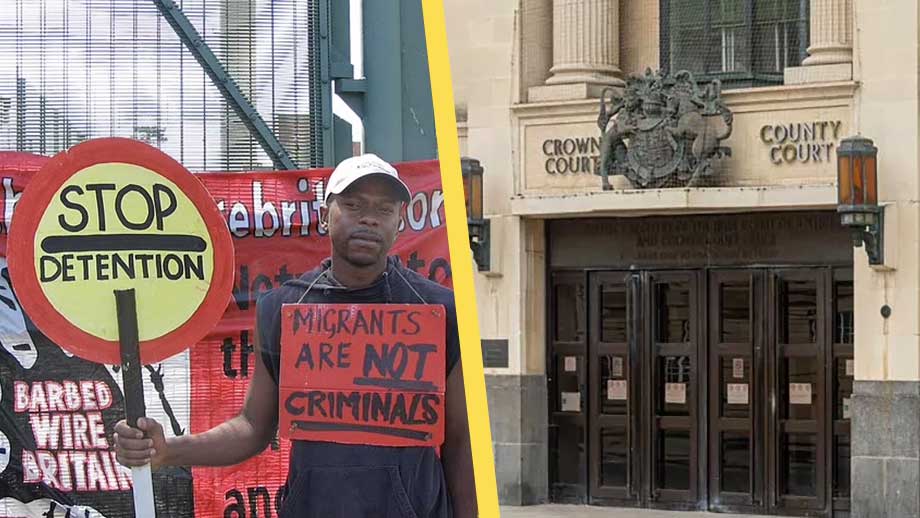 Utvisningsdömd bar plakat med ”Migranter är inte kriminella” – våldtog sedan 15-årig flicka