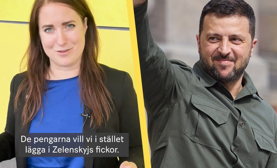 Centerpartiet skickar öronmärkta EU-anslag till ”Zelenskyjs fickor”