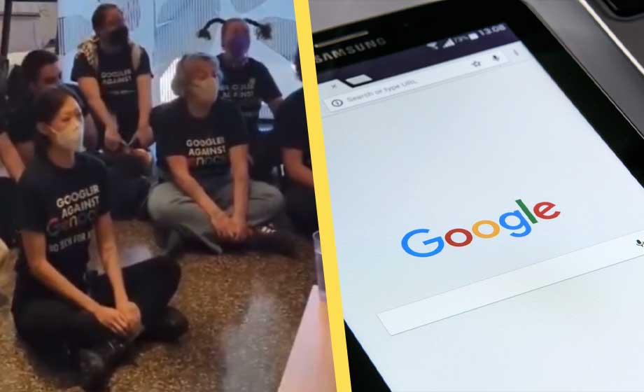 Google-anställda protesterade mot samarbete med Israel – sparkas