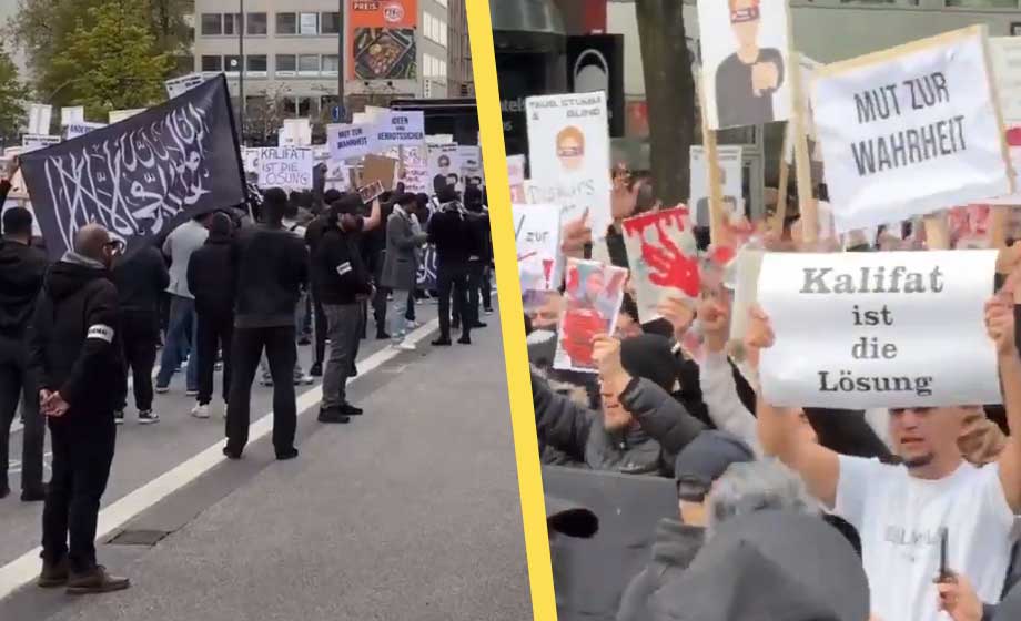 VIDEO: Muslimer kräver kalifat i Europa