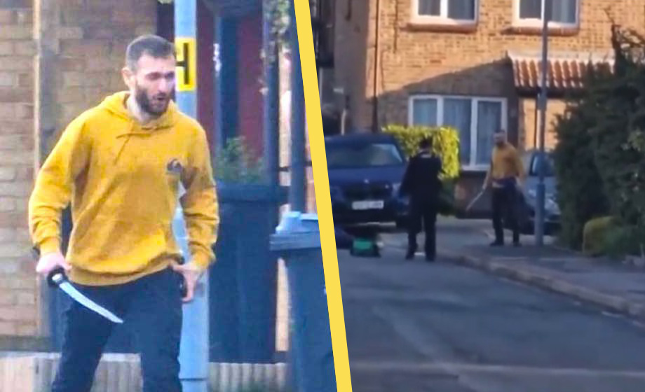 En död efter attack med samurajsvärd