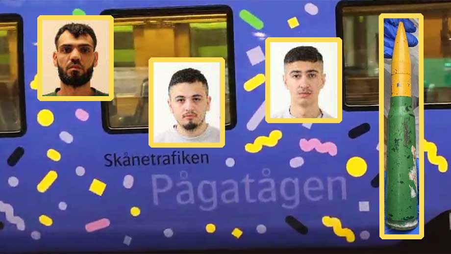 Migranter tog med sig pansargranater på tåget i Skåne