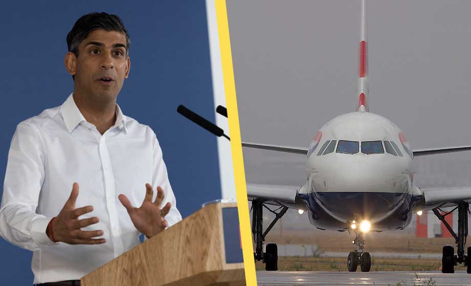 Klartecken för brittiska flyg med illegala invandrare till Rwanda