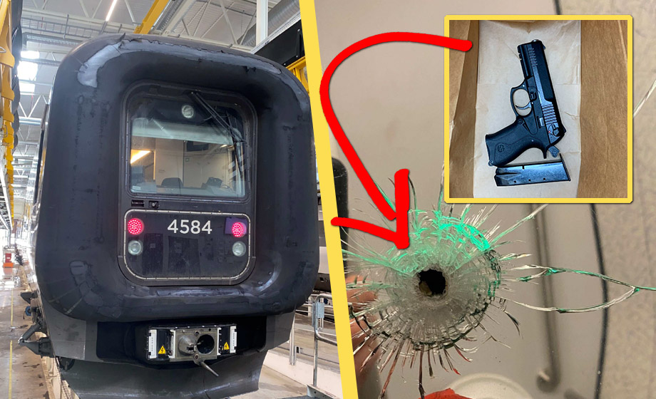 21-åring döms till fängelse för skottlossning på Skånetåg