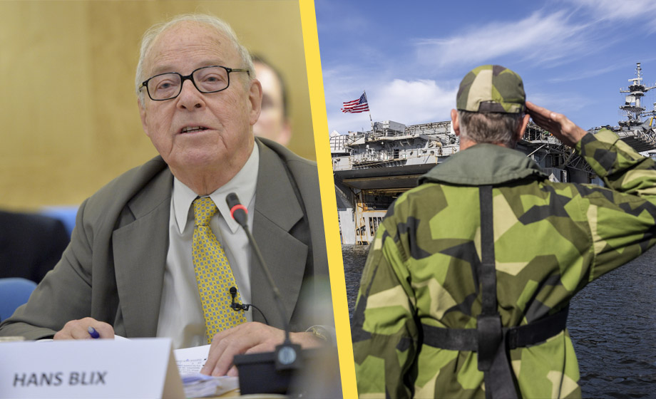Hans Blix kritiserar USA-avtal: ”Förefaller ge USA fria händer”