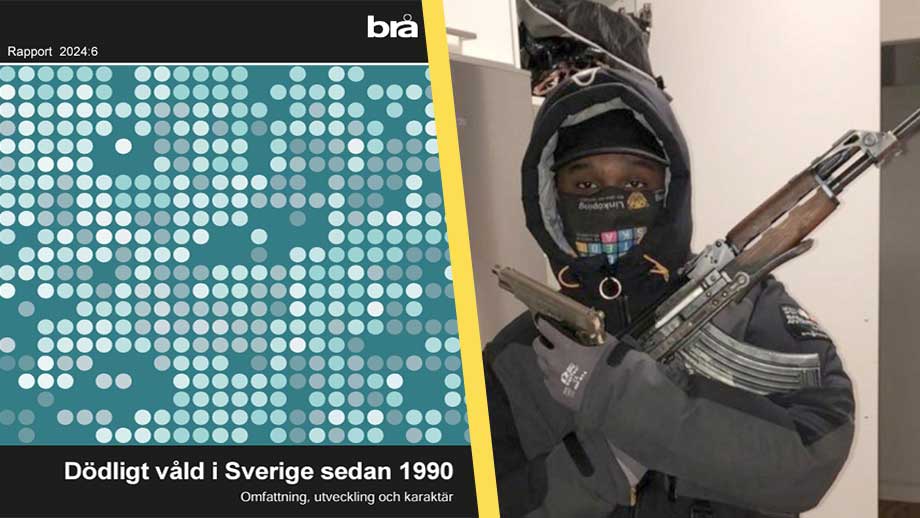 Brå: Sverige dödligaste landet i Europa på grund av gängkriminaliteten