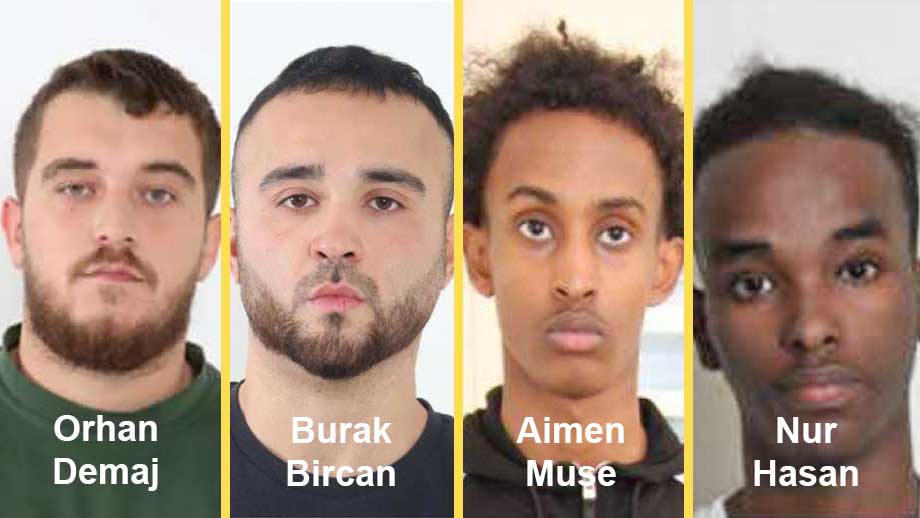 Här är männen som döms för gängmord i Helsingborg