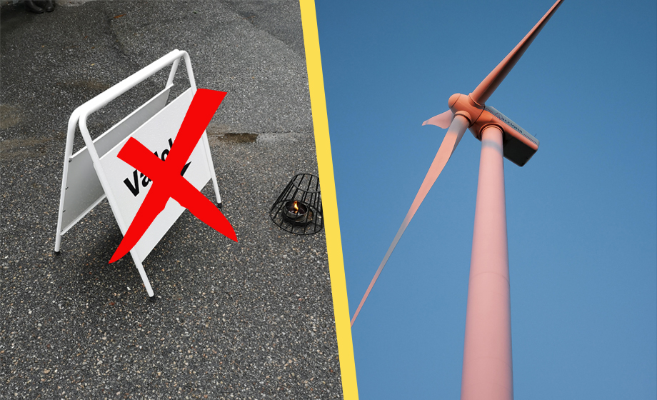 Folkomröstningen om vindkraft dras tillbaka: ”Rädda för väljarnas dom”