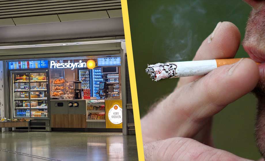 Pressbyrån och 7-Eleven slutar sälja cigaretter