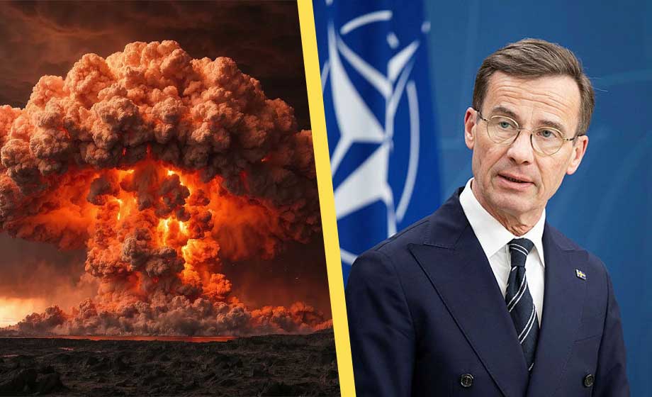 Kristersson öppnar för kärnvapen i Sverige